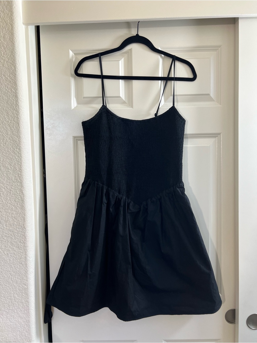 Abercrombie Dipped-Waist Smocked Mini Dress